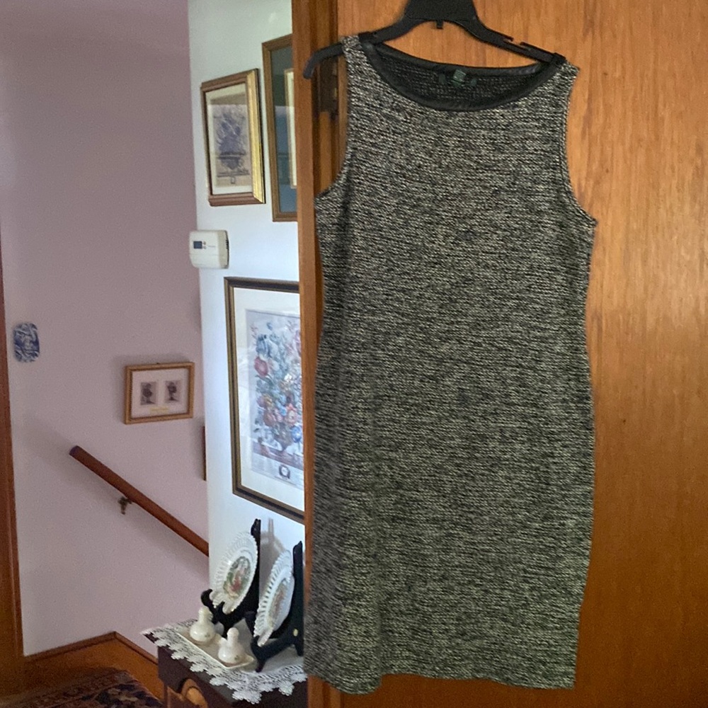 black white grey dress